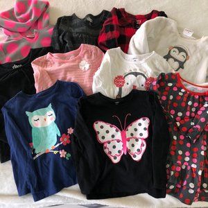 Long Sleeved Tops Bundle - 10 PIECES - Size 4T